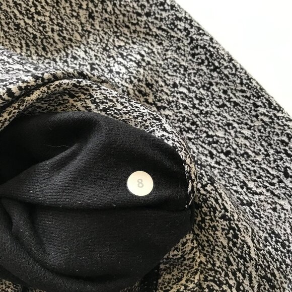 Lululemon Forever Endeavor Sweatshirt Hoodie Womens 8 Black White Long Sleeve - Picture 6 of 12